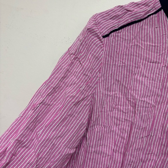 Anthropologie Maeve Initial Monogram Button Up Blouse - Picture 3 of 11